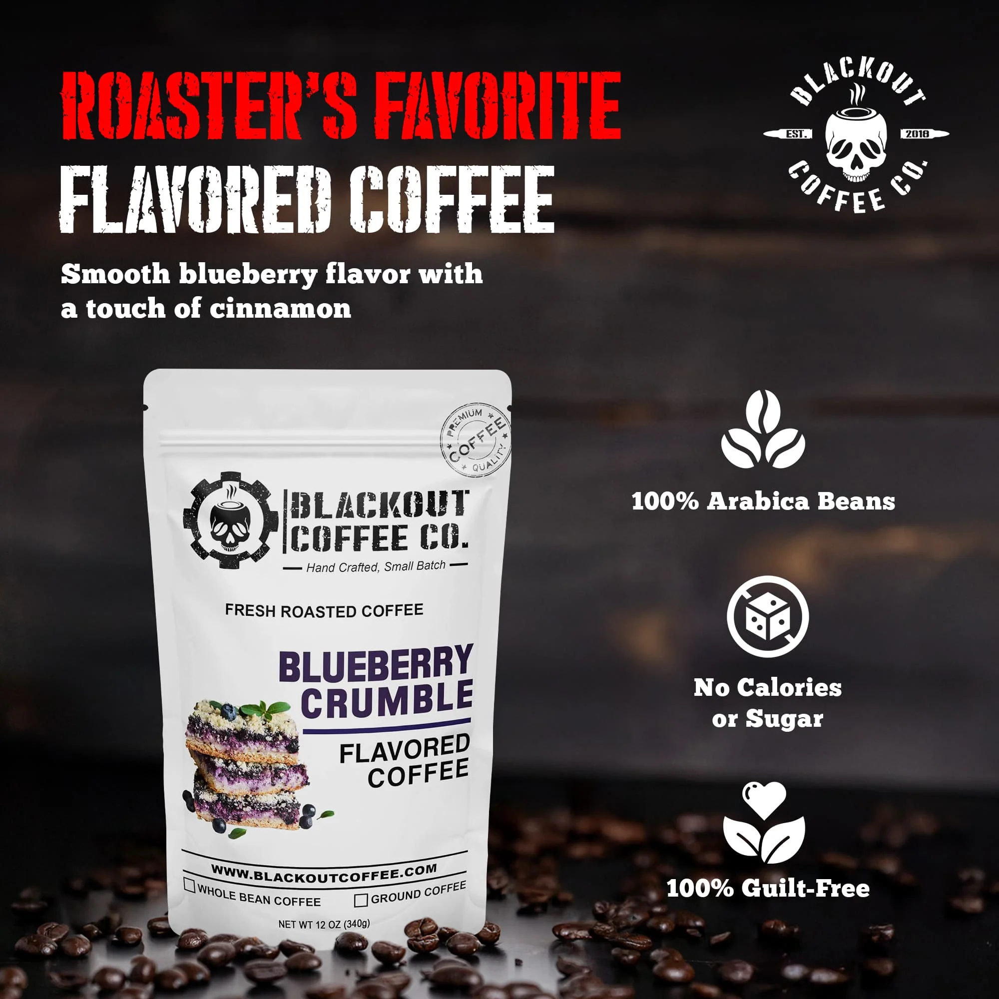 Blueberry Crumble Flavored Coffee - Image 5
