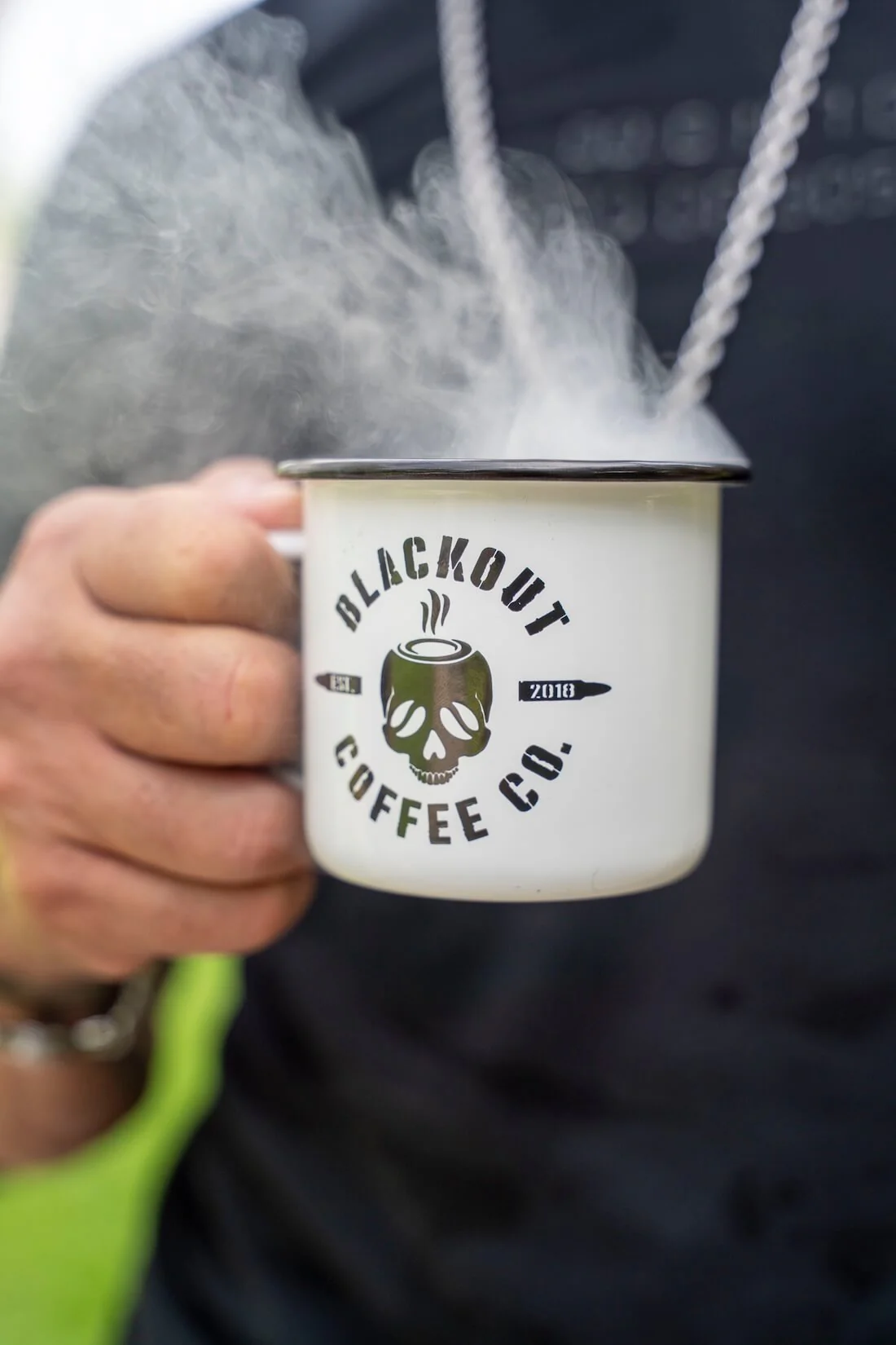 Camping Enamel Steel Mug 12 oz - Image 4