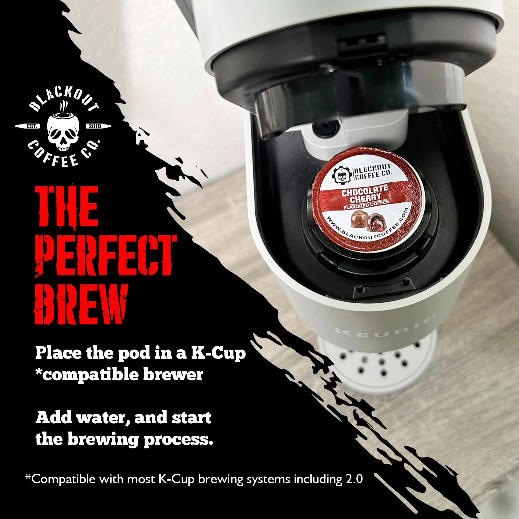 CHOCOLATE CHERRY FLAVORED COFFEE PODS 18CT - Image 6