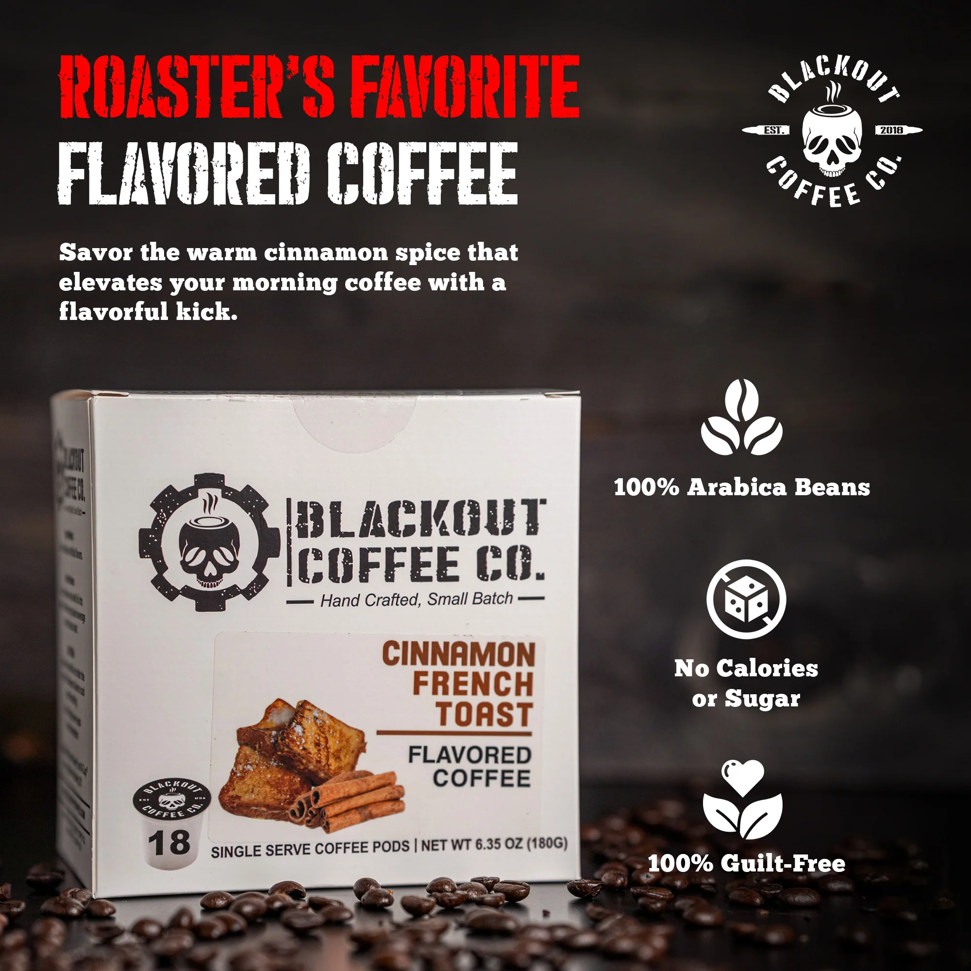 CINNAMON FRENCH TOAST FLAVORED COFFEE PODS 18CT - Image 3