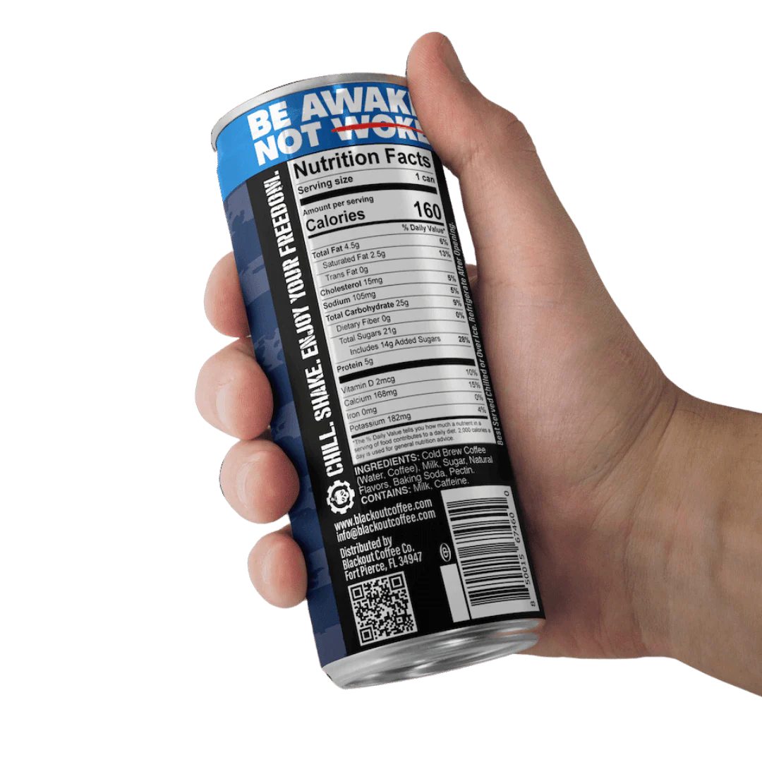 Blackout Coffee RTD Cold Brew BLUEBERRY LATTE 12 Pack - Image 4