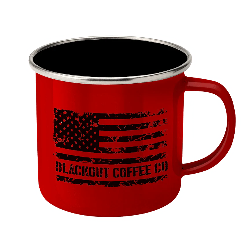 Give Me Coffee Enamel Steel Mug 12 oz - Image 6